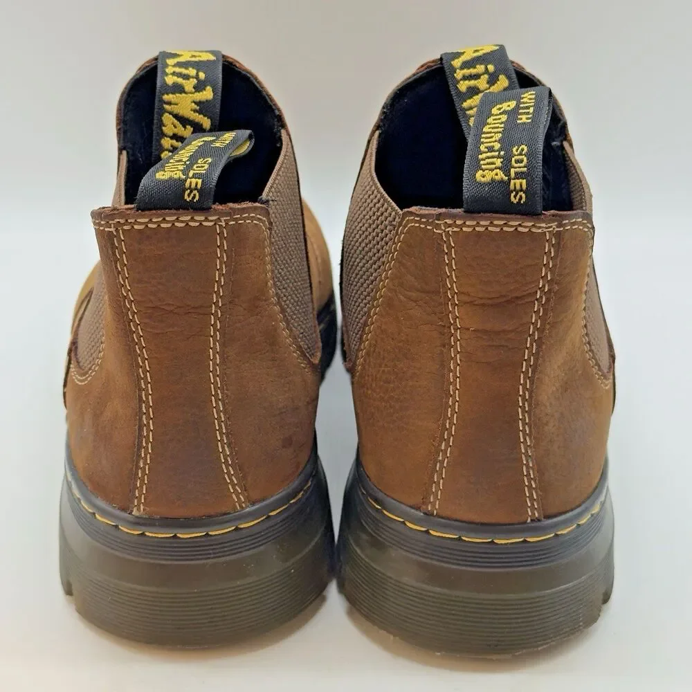 Dr. Martens Hardie II Chelsea Boots Men's 13M Brown Leather Twin Gusset Ankle